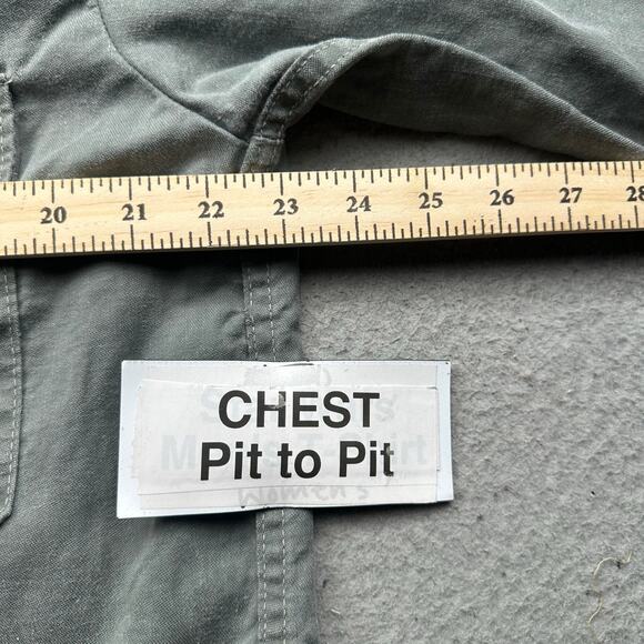 Vintage 70s Sager Glove Flame Resistant Canvas Work Shirt Mens Large Long Sleeve - Picture 3 of 14